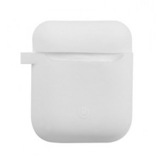 Case for airpods Silicon with buckie white-min